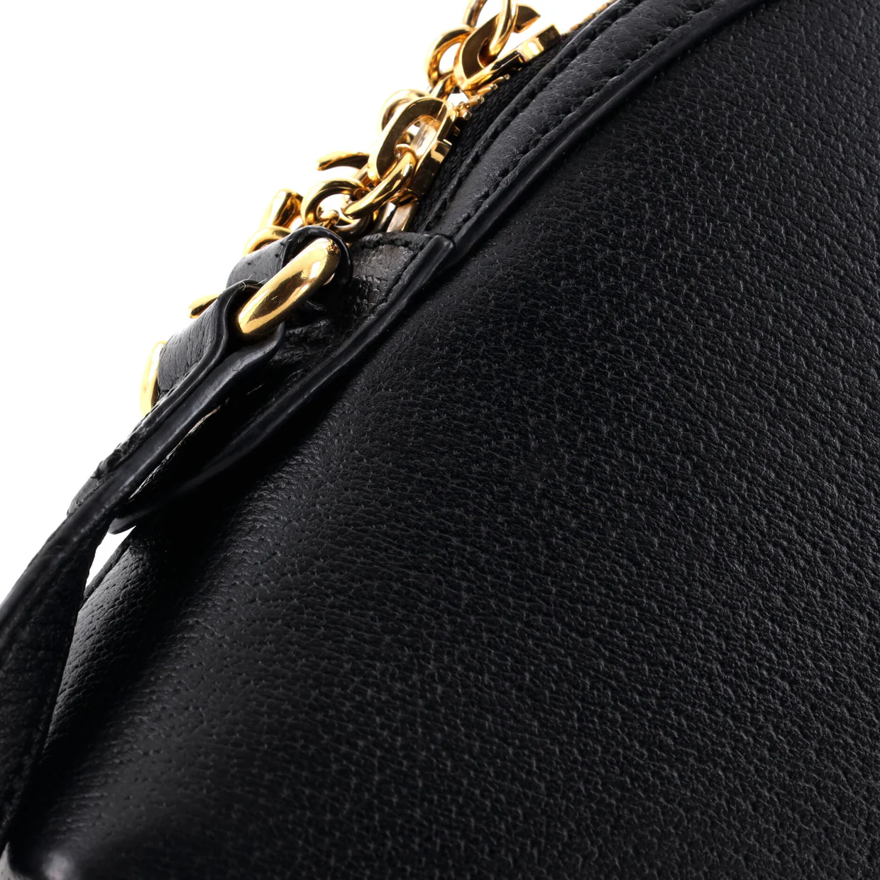 Ophidia Dome Shoulder Bag Leather Small - Deep Luxury