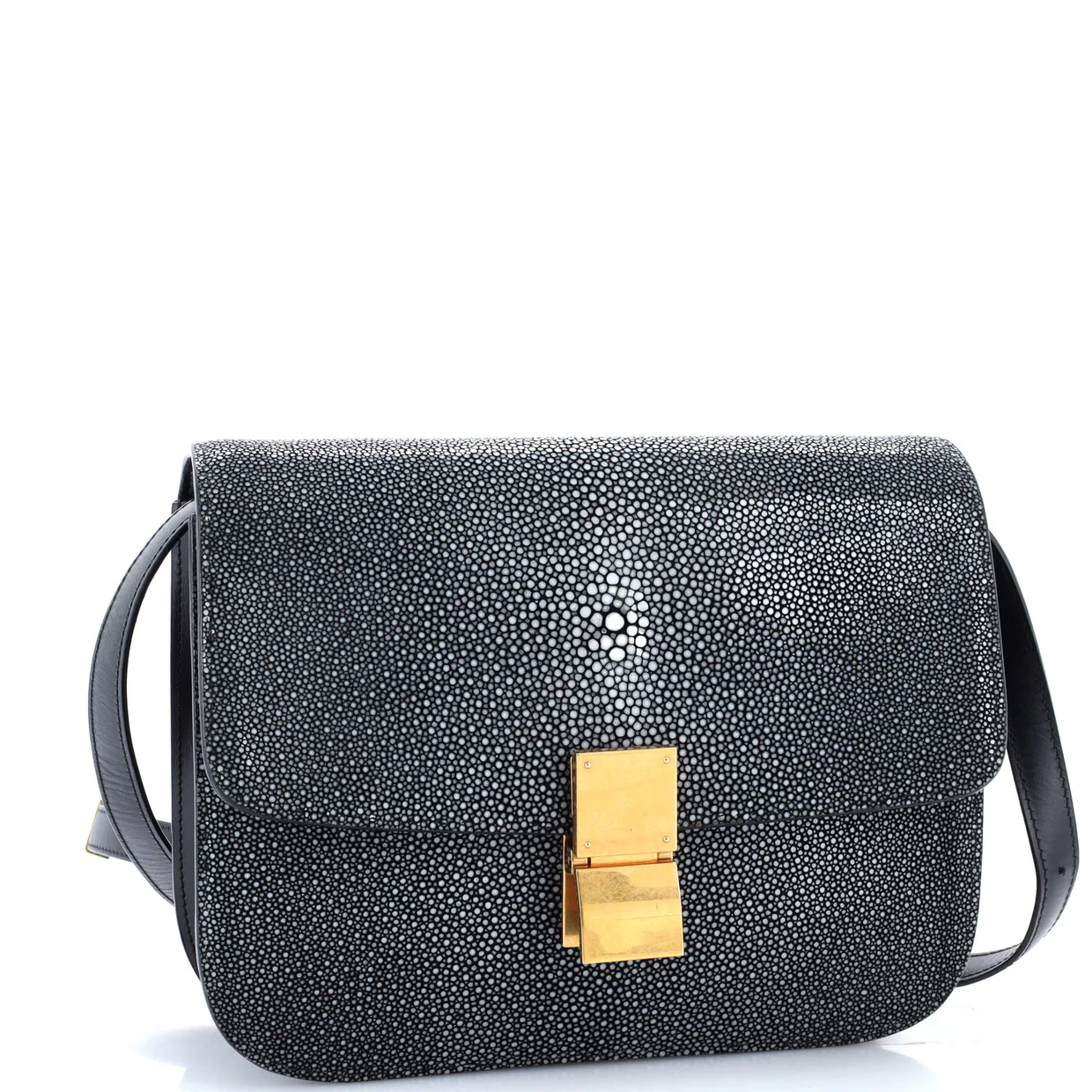Classic Box Bag Stingray Medium - Deep Luxury