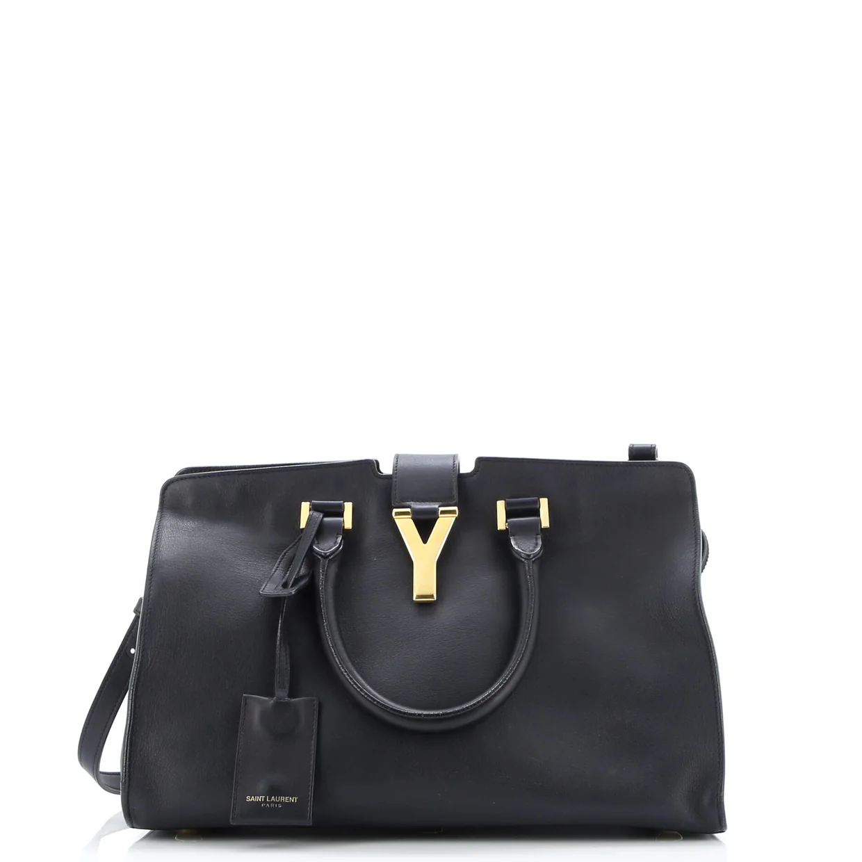 Classic Y Cabas Leather Small - Deep Luxury