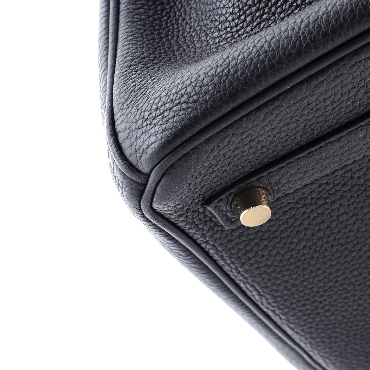 Birkin Handbag Noir Togo with Gold Hardware 30 - Deep Luxury