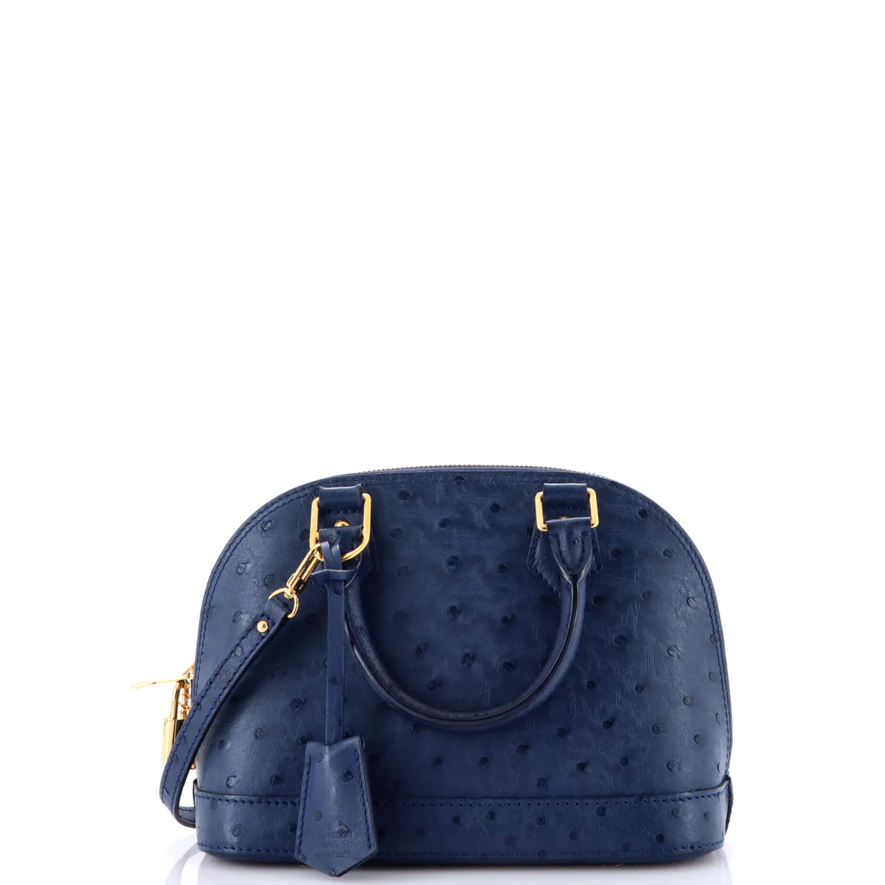 Alma Handbag Ostrich BB - Deep Luxury