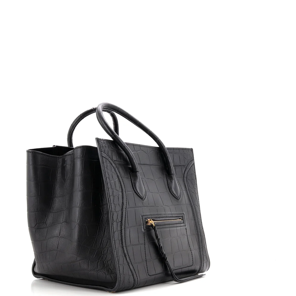 Phantom Bag Crocodile Embossed Leather Medium - Deep Luxury