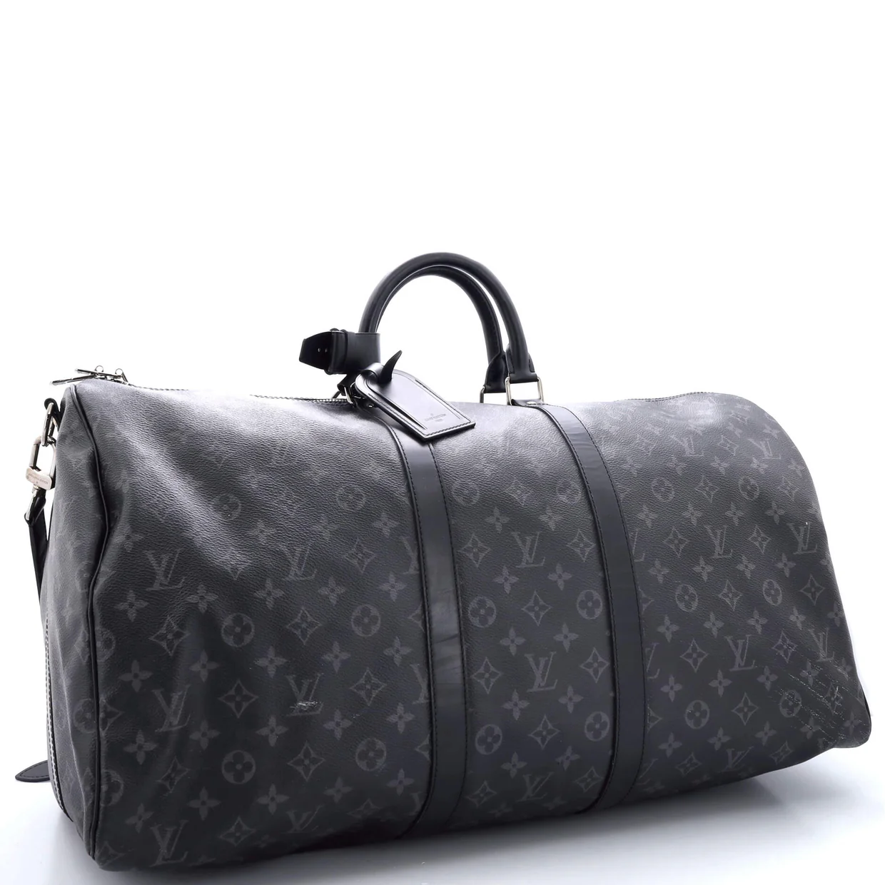 Keepall Bandouliere Bag Monogram Eclipse Canvas 55 - Deep Luxury