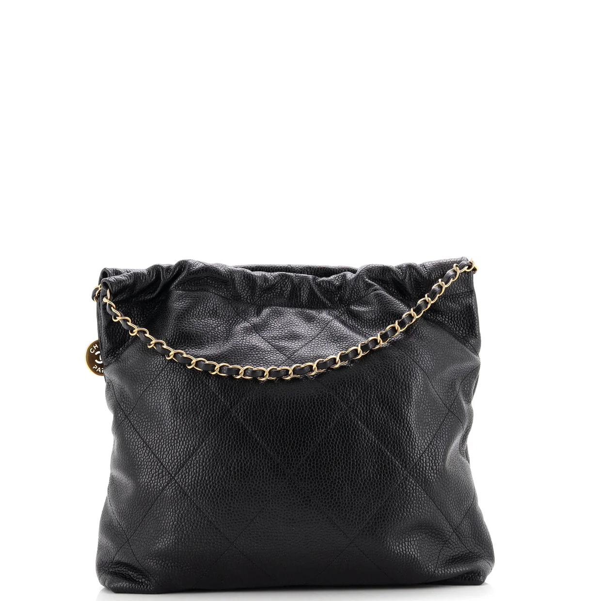 22 Chain Hobo Quilted Caviar Medium - Deep Luxury