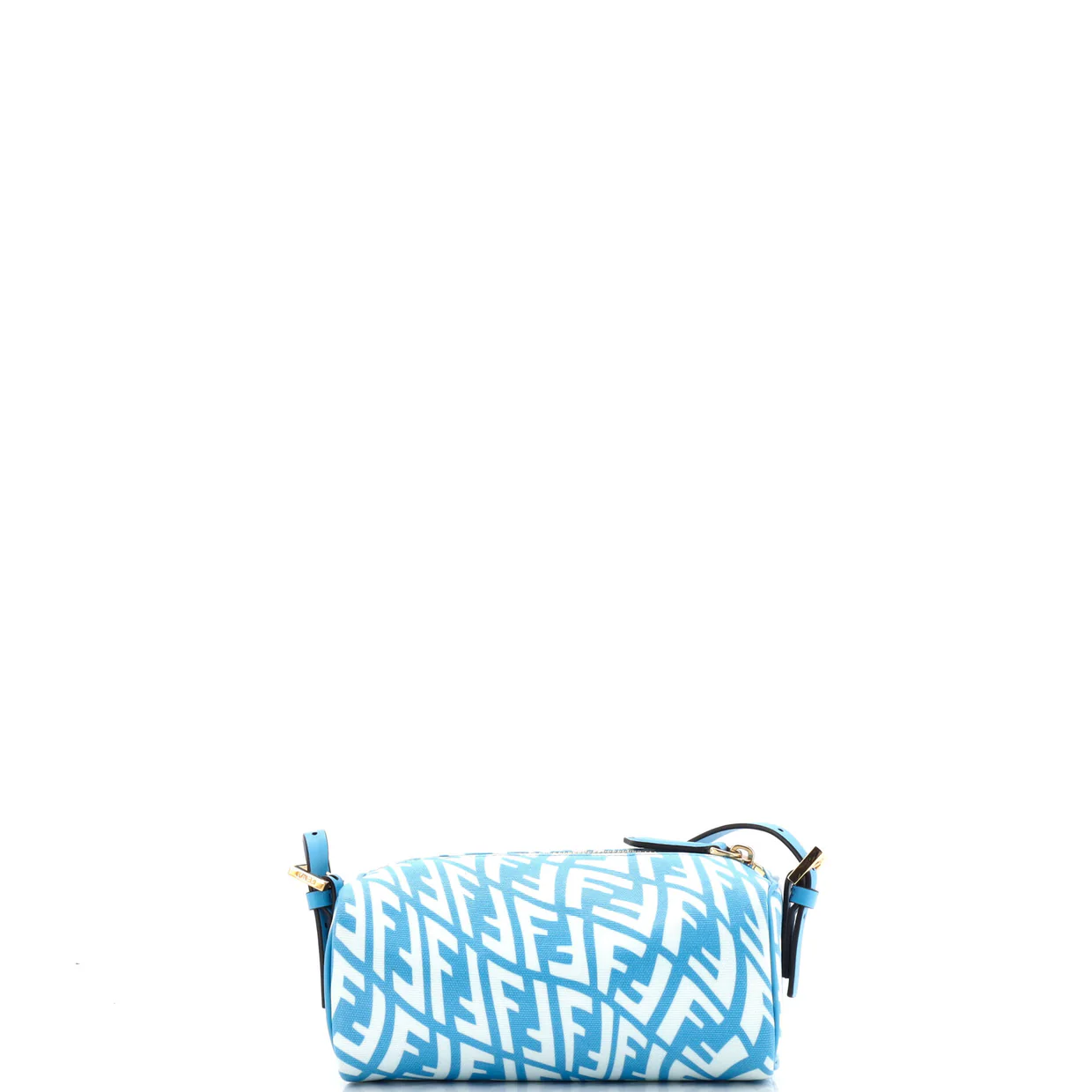 Zip Shoulder Bag Vertigo Zucca Coated Canvas Mini - Deep Luxury