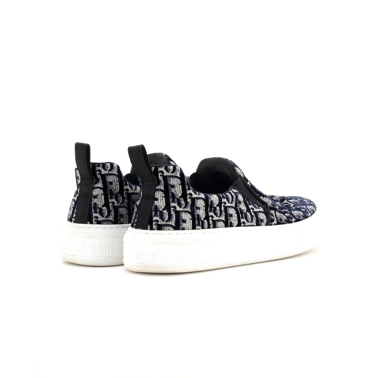 Women's Solar Slip-On Sneakers Oblique Velvet - Deep Luxury