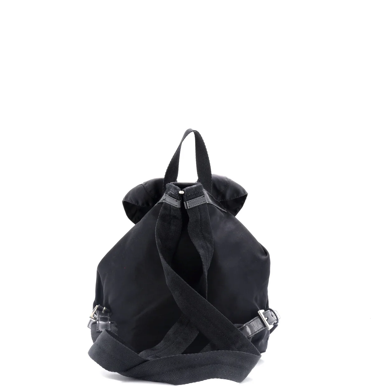 Vela Double Front Pocket Backpack Tessuto with Saffiano Leather Small - Deep Luxury