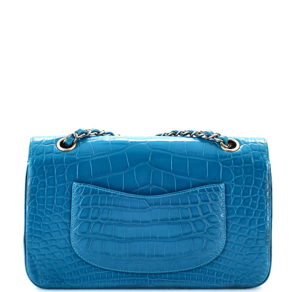 Classic Double Flap Bag Alligator Medium - Deep Luxury