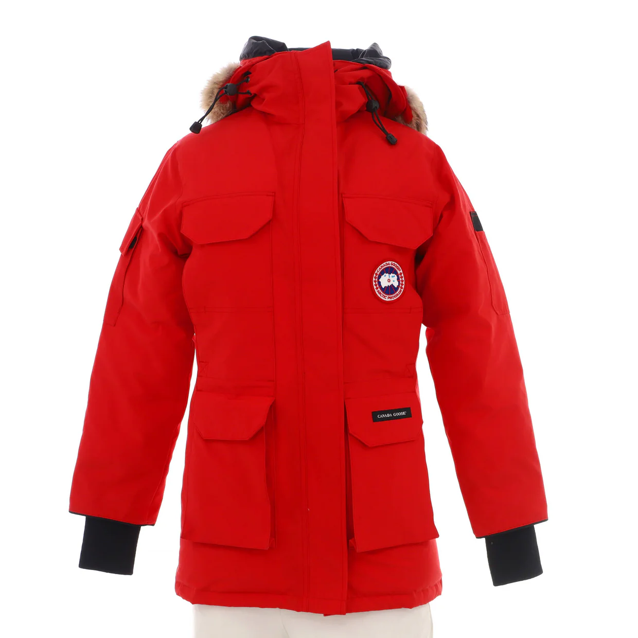 Women's Expedition Parka Polyester Blend with Down and Fur - Deep Luxury
