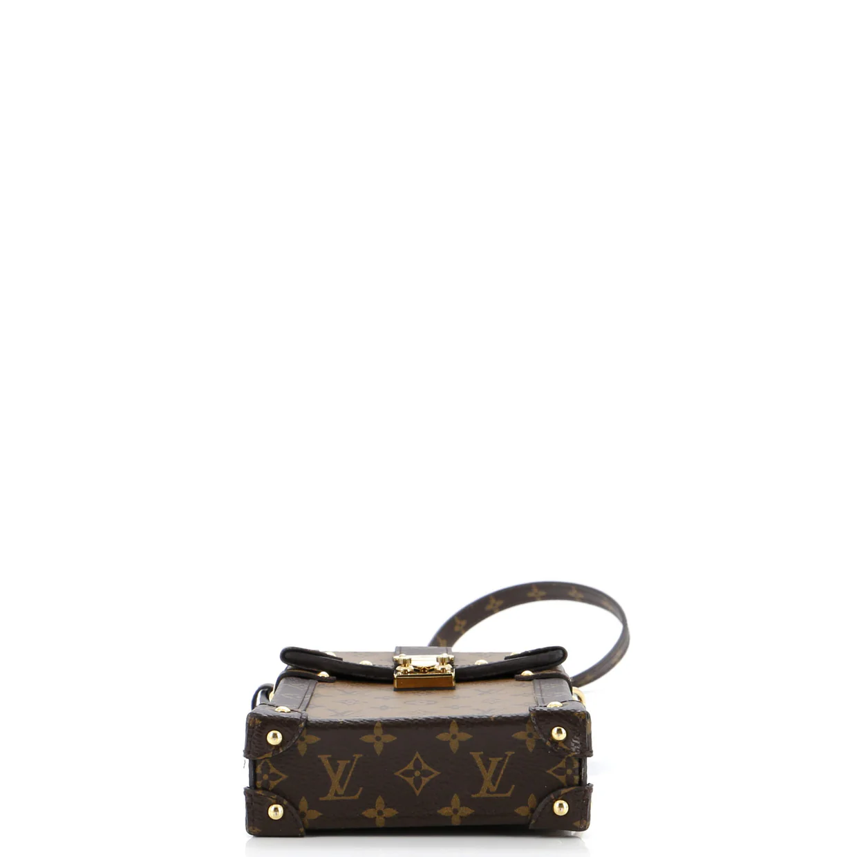 Vertical Trunk Pochette Reverse Monogram Canvas - Deep Luxury