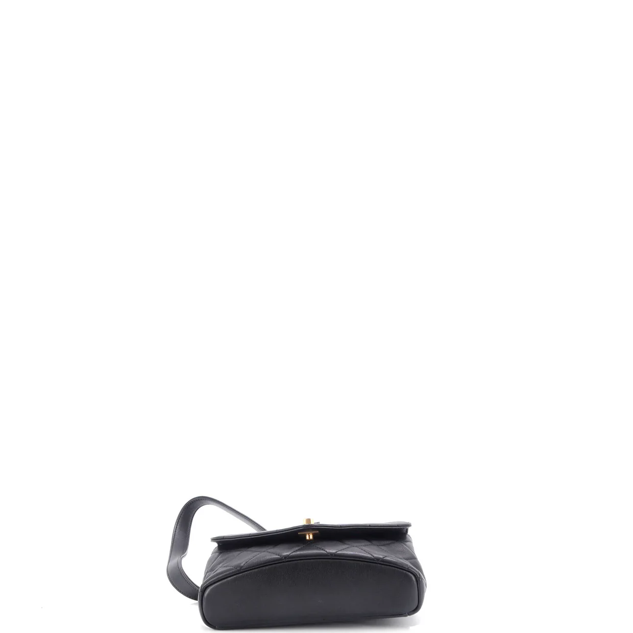 Carry With Chic Chain Flap Waist Bag Quilted Calfskin - Deep Luxury