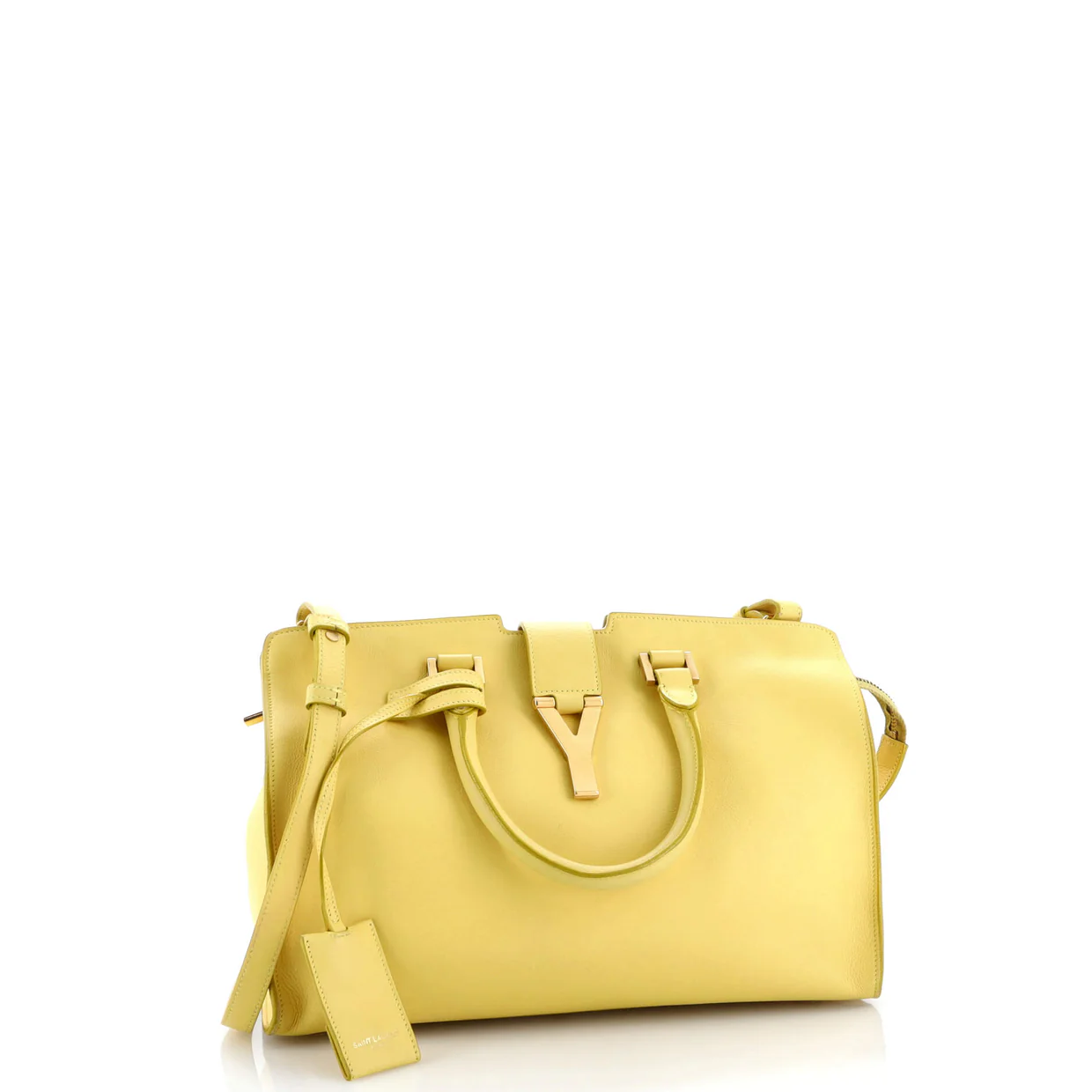 Classic Y Cabas Leather Small - Deep Luxury