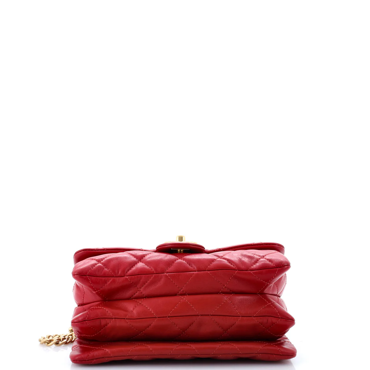 All Slide Long Flap Bag Quilted Lambskin Small - Deep Luxury