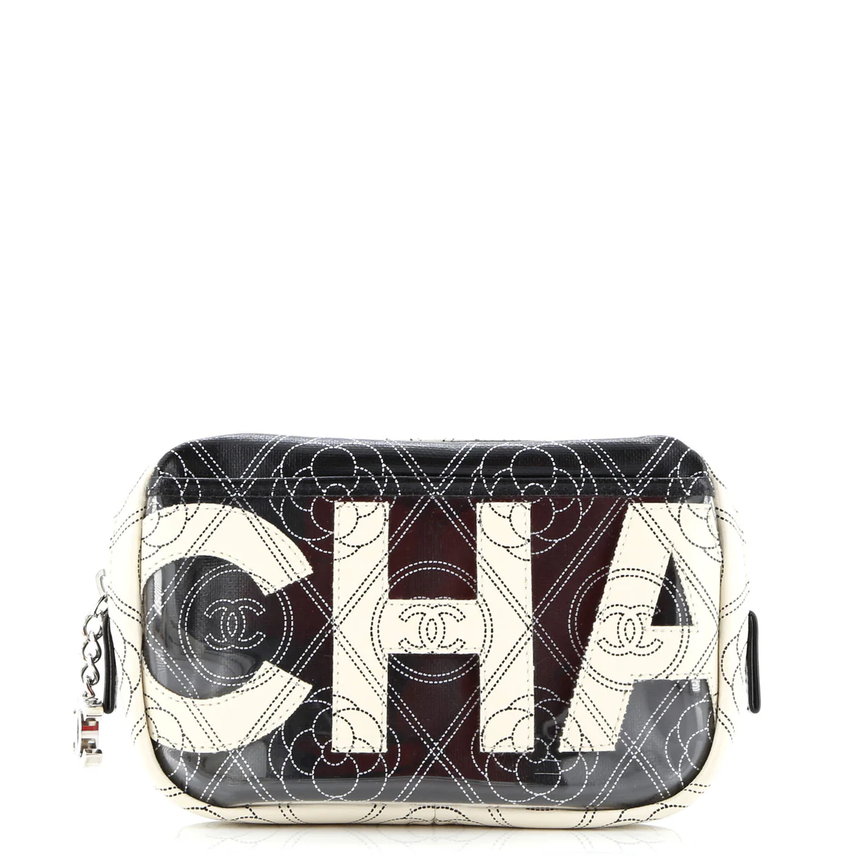 Logo Camera Case Clutch Printed Coated Canvas - Deep Luxury