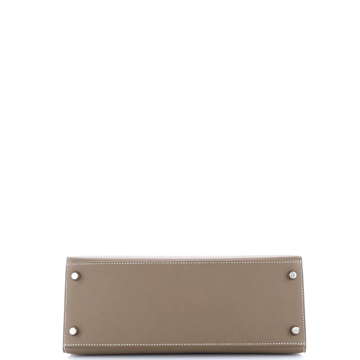 Kelly Handbag Grey Epsom with Palladium Hardware 28 - Deep Luxury