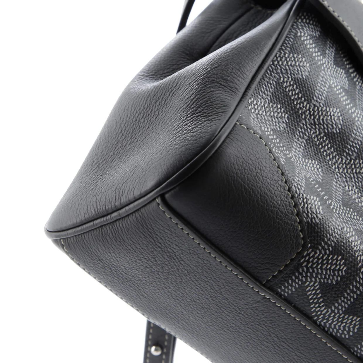 Saigon Top Handle Bag Coated Canvas with Leather Mini - Deep Luxury