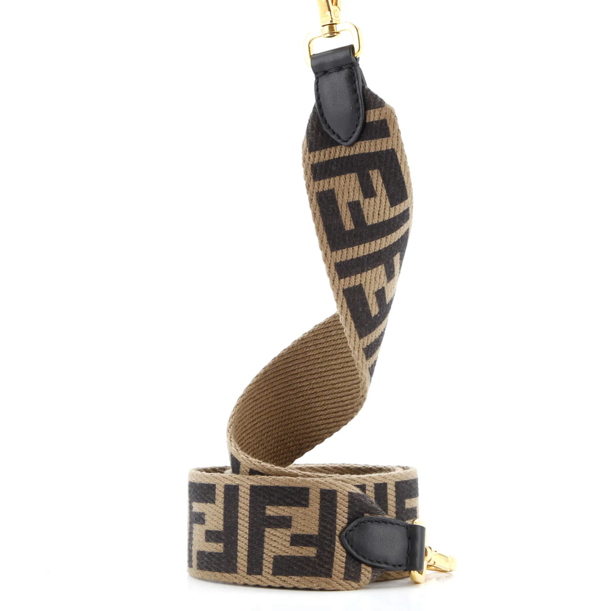 Strap You Shoulder Strap Zucca Canvas with Leather - Deep Luxury