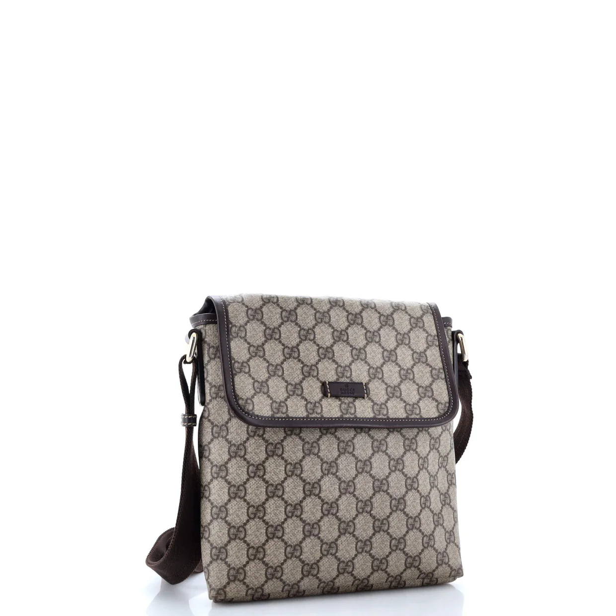 Flap Messenger GG Coated Canvas Small - Deep Luxury