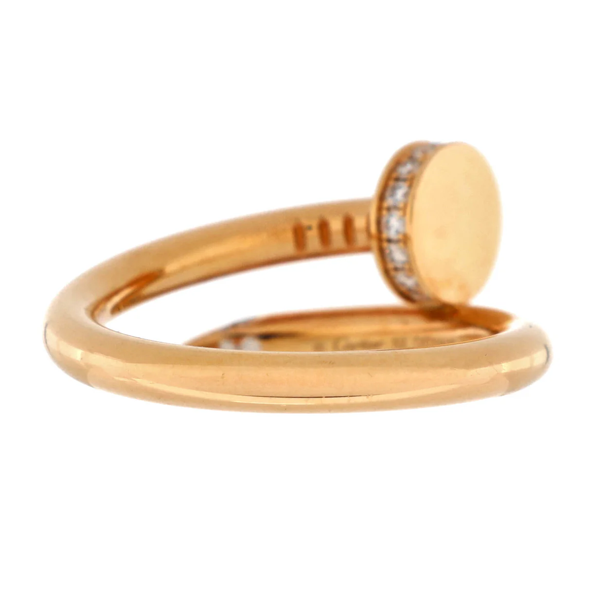 Juste un Clou Ring 18K Yellow Gold and Diamonds - Deep Luxury