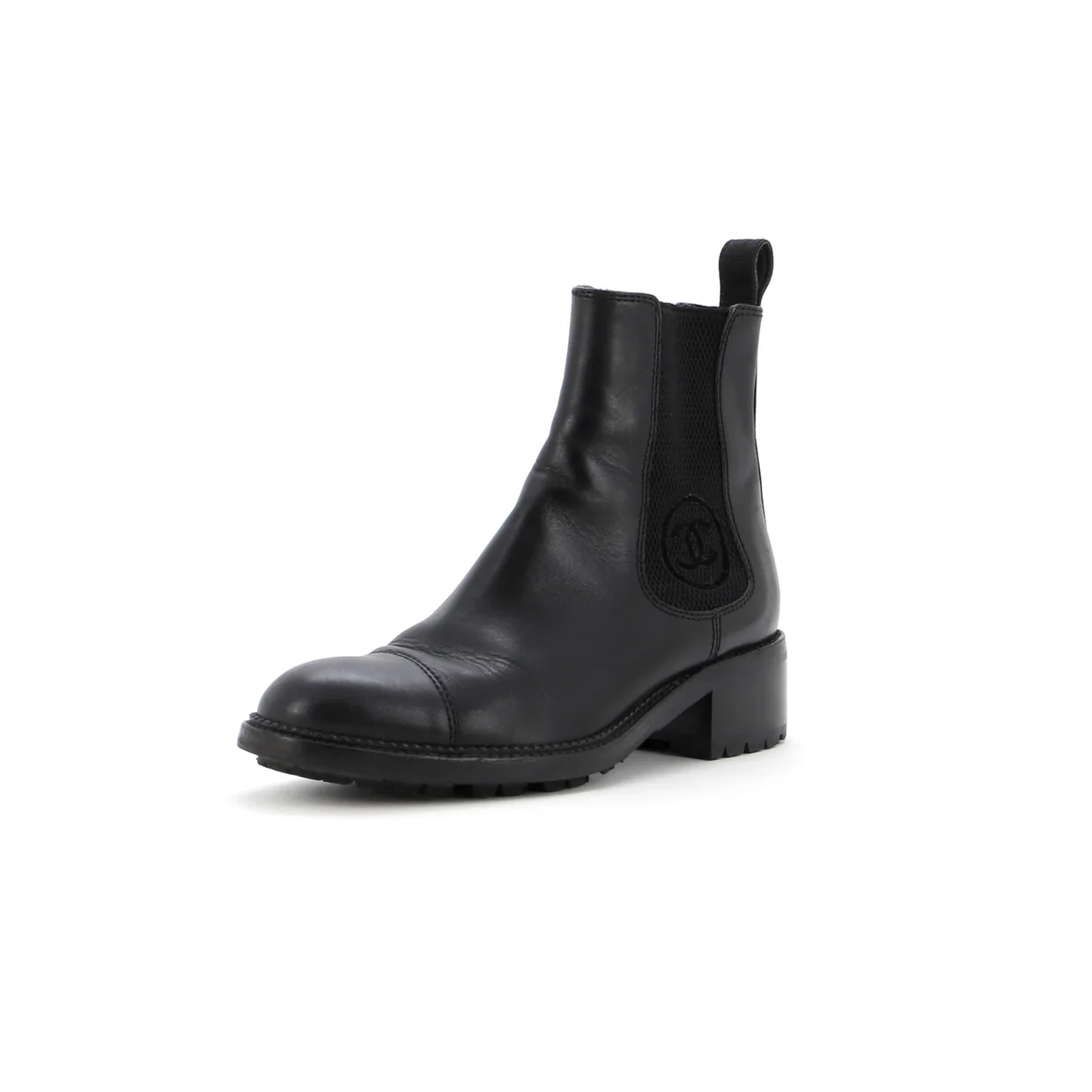 Women's Logo Ankle Boots Leather - Deep Luxury