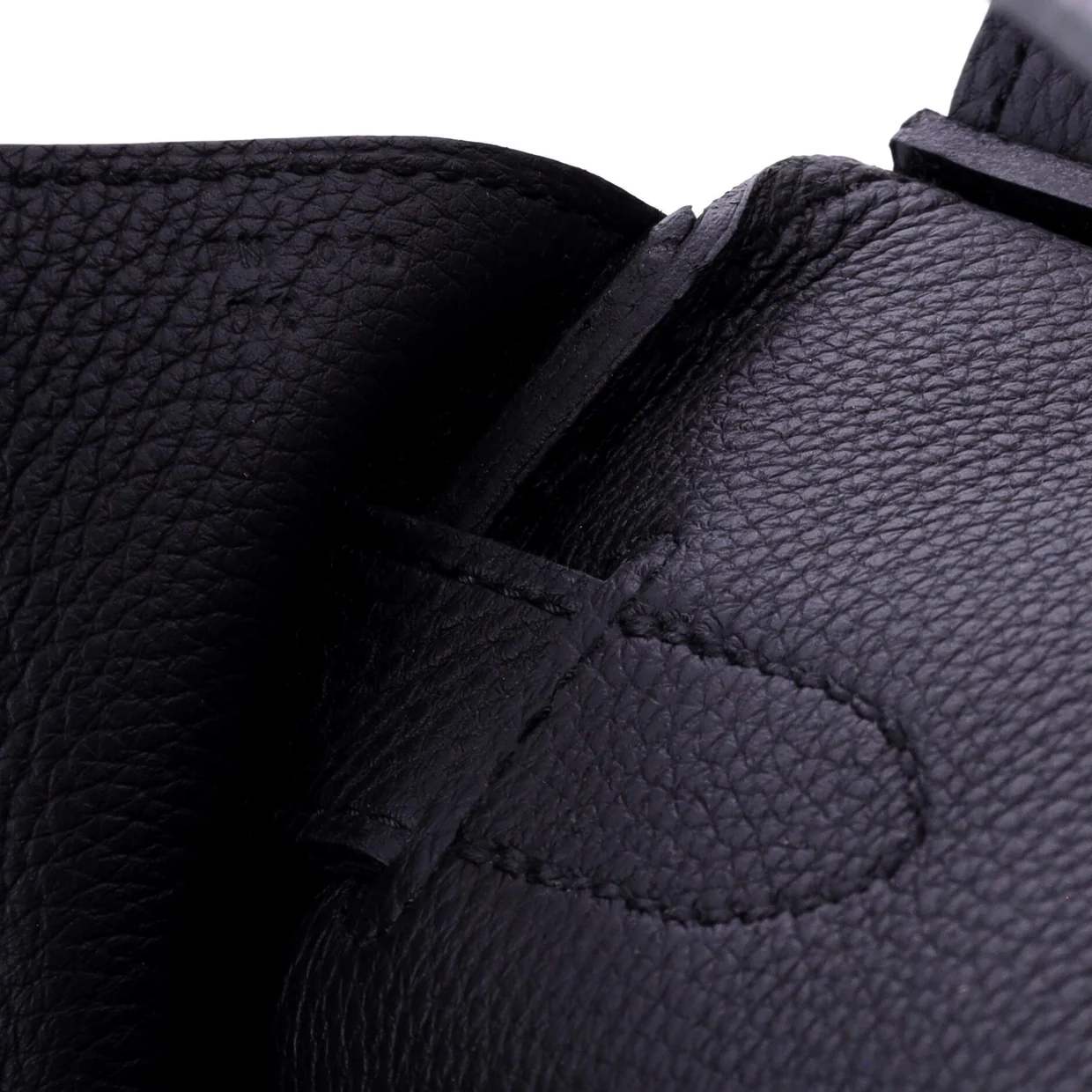 HAC Birkin Bag Noir Togo with Brushed Palladium Hardware 40 - Deep Luxury