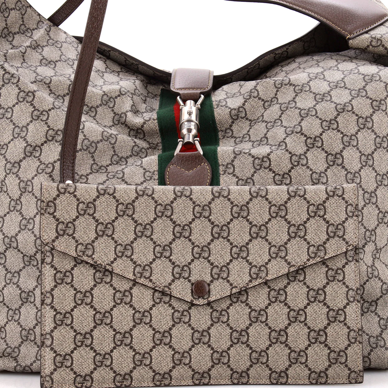 Jackie 1961 Soft Shoulder Bag GG Coated Canvas Medium - Deep Luxury