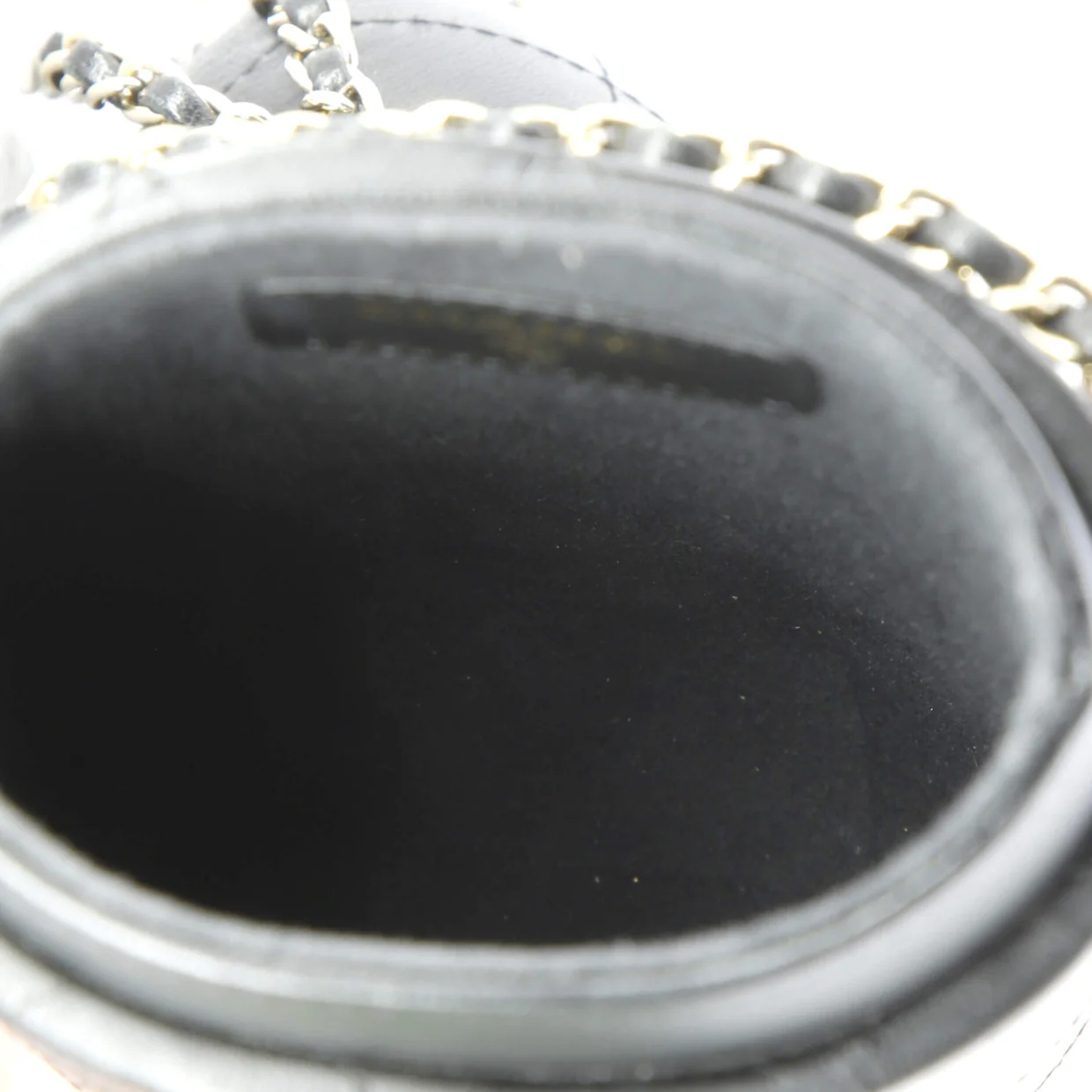 Chain Around Phone Holder Box Crossbody Quilted Lambskin - Deep Luxury