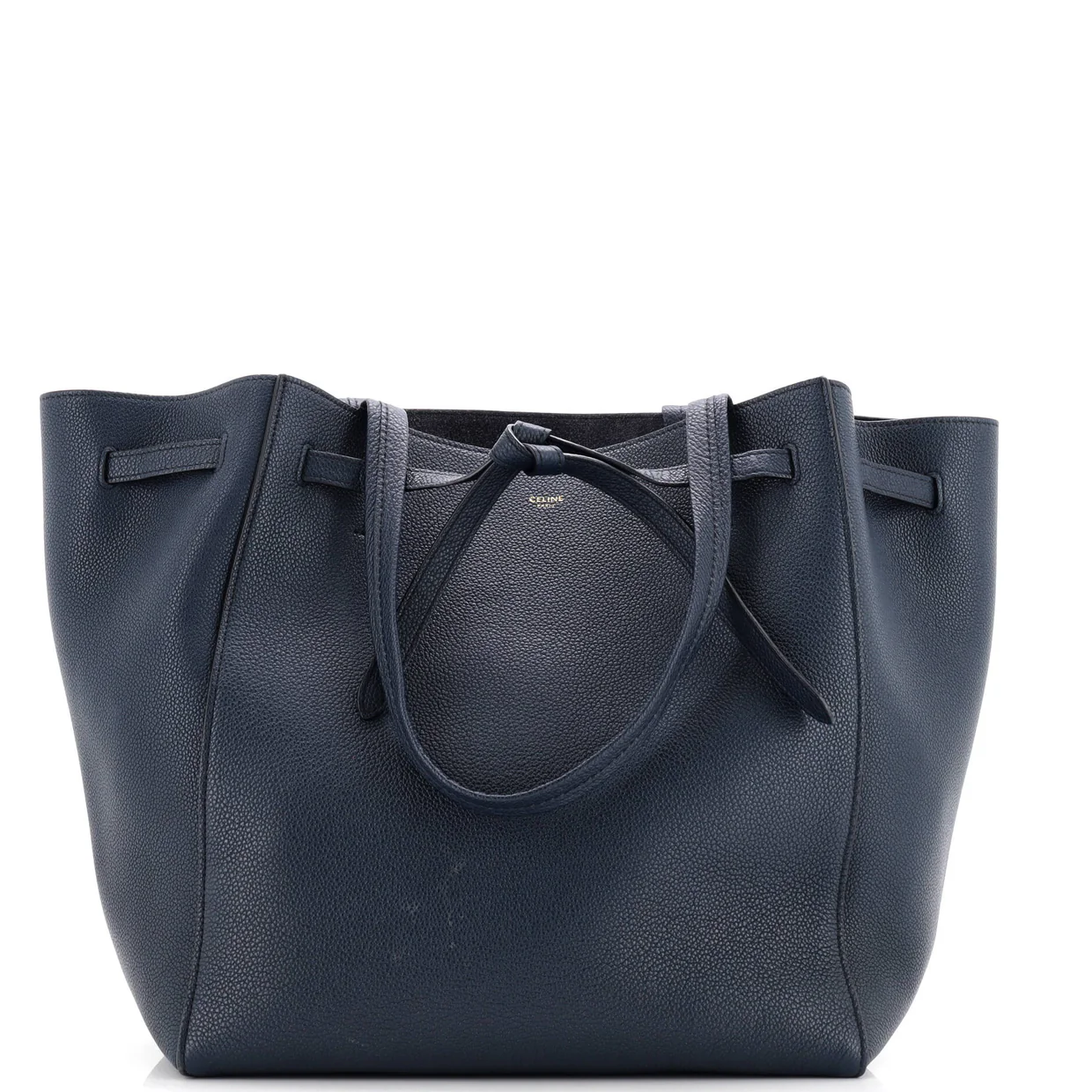 Phantom Tie Cabas Tote Leather Small - Deep Luxury