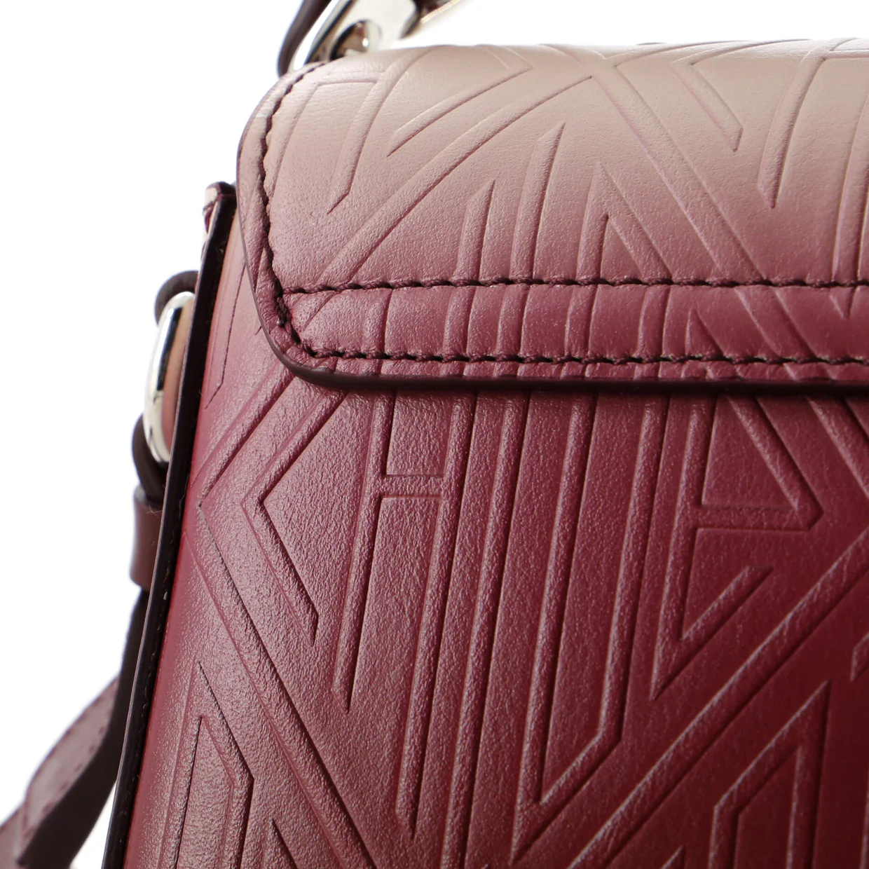 C Flap Bag Embossed Leather Mini - Deep Luxury