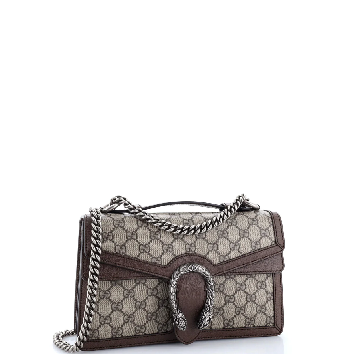 Dionysus Top Handle Chain Bag GG Coated Canvas Small - Deep Luxury