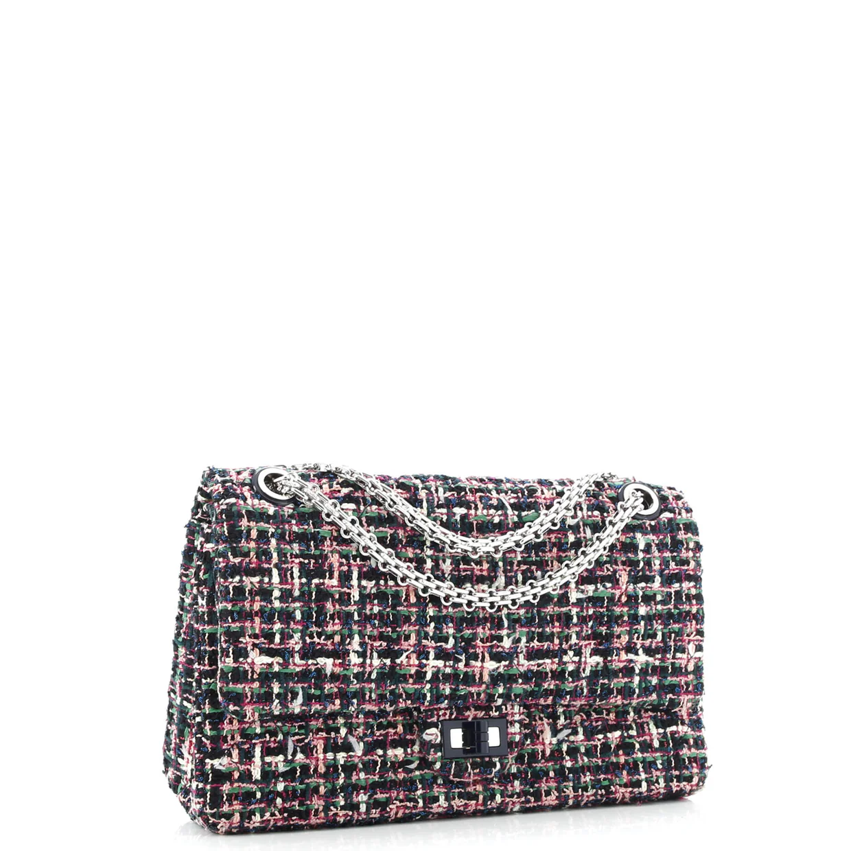 Reissue 2.55 Flap Bag Quilted Tweed 226 - Deep Luxury