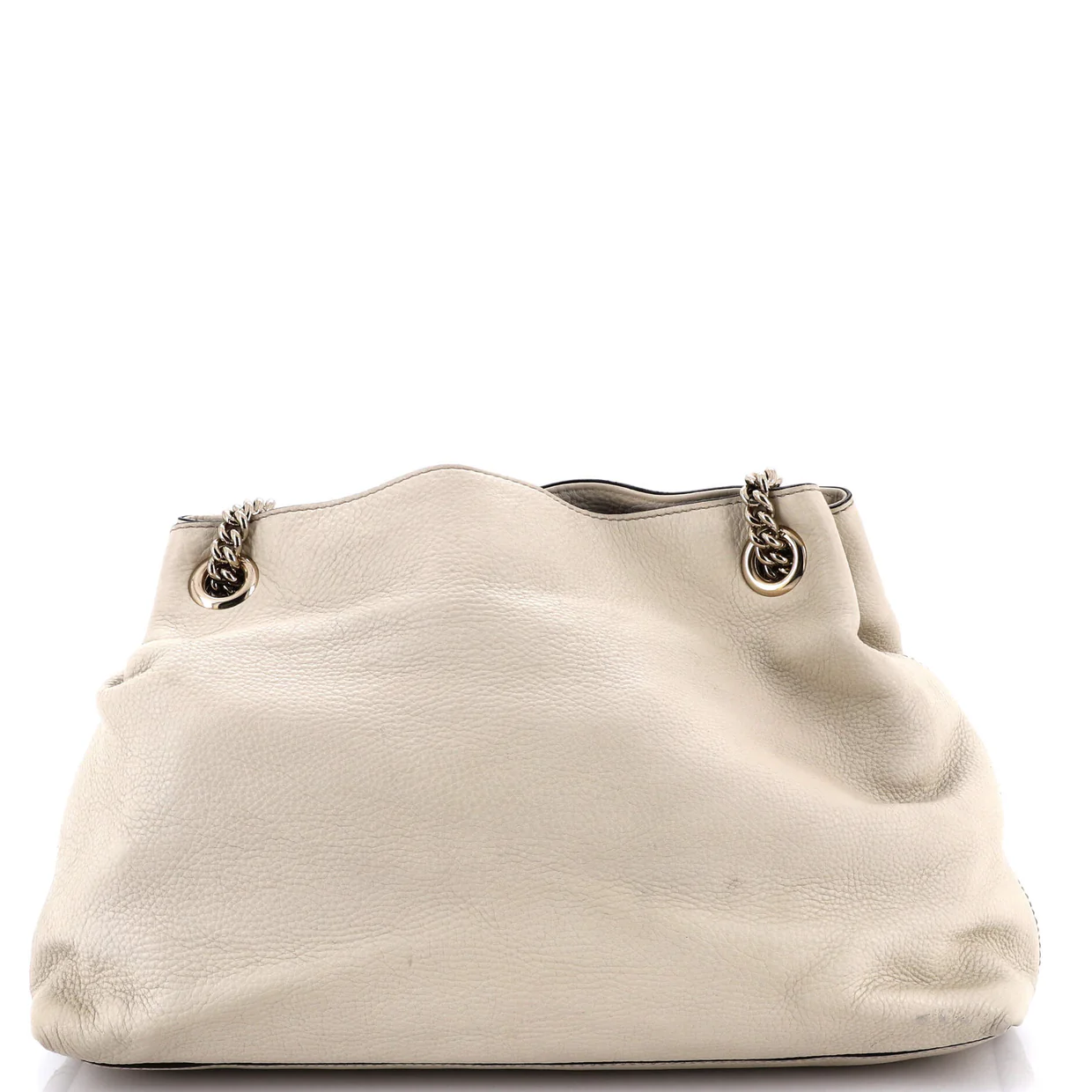 Soho Chain Strap Shoulder Bag Leather Medium - Deep Luxury