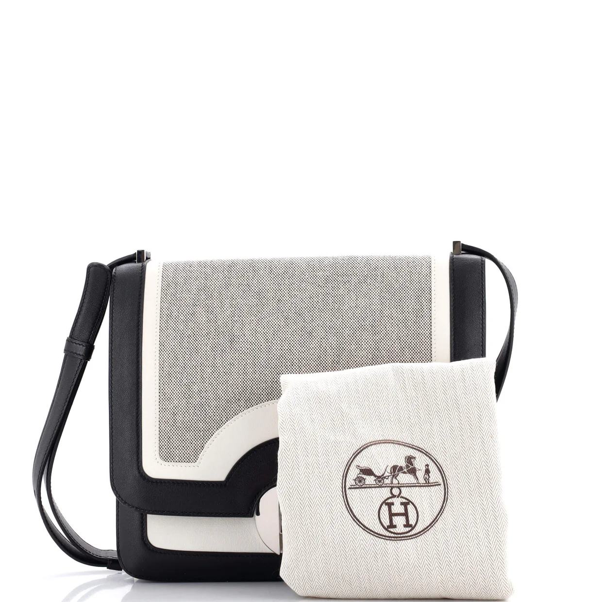 2002 Shoulder Bag Toile and Swift 26 - Deep Luxury