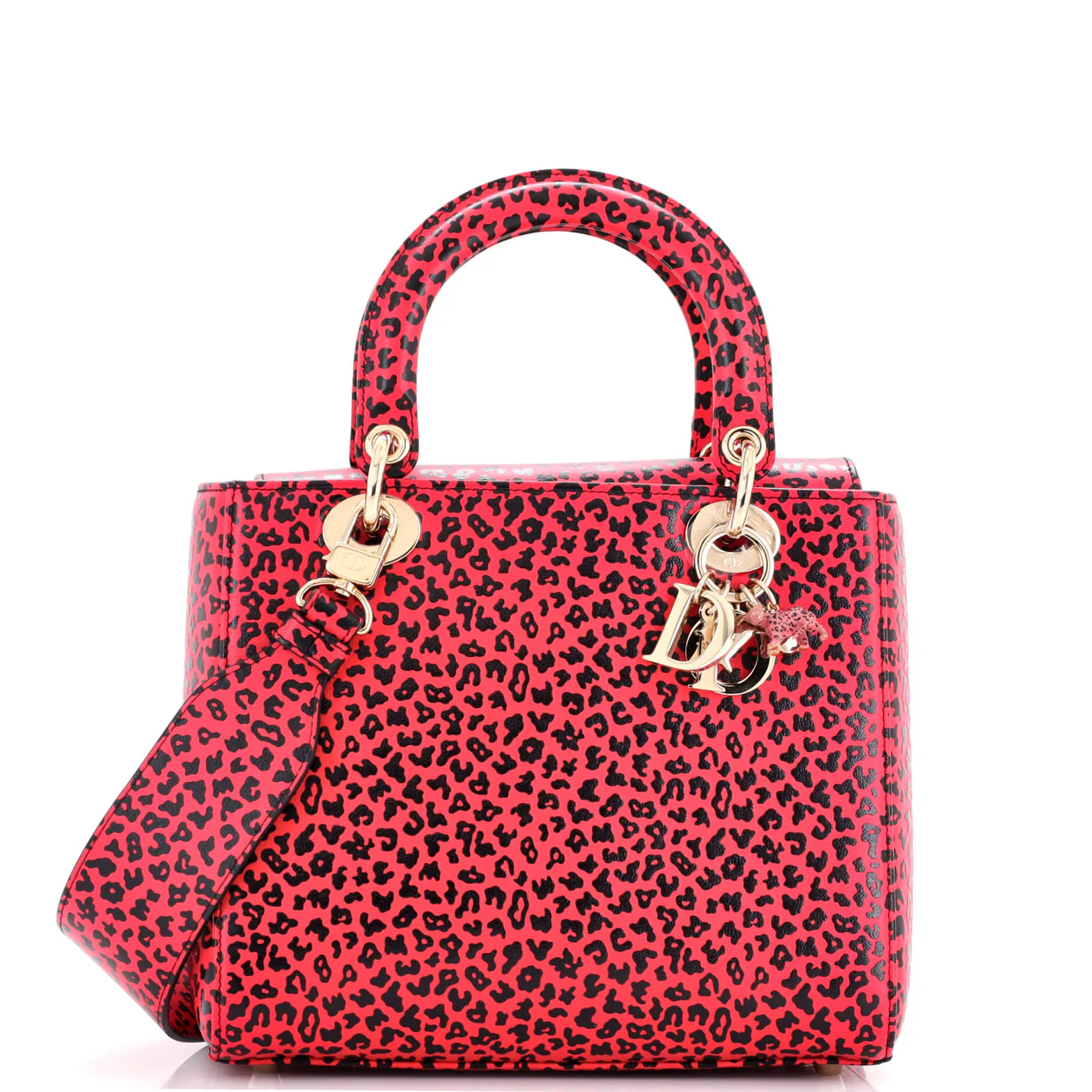 Lady Dior Bag Printed Leather Medium - Deep Luxury