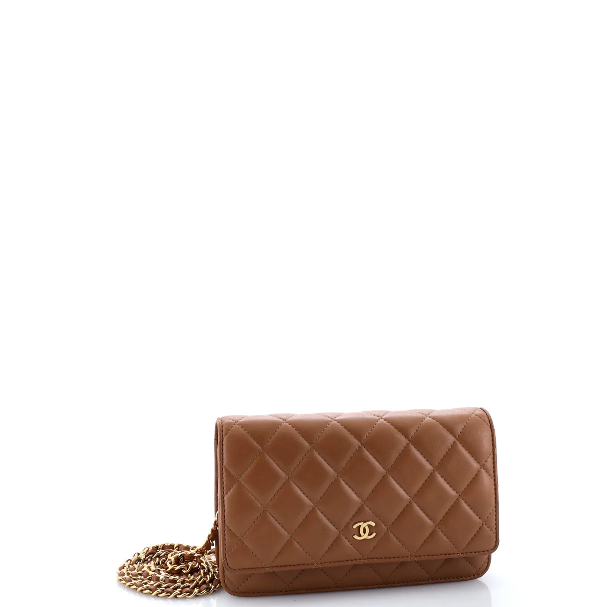 Wallet on Chain Quilted Lambskin - Deep Luxury