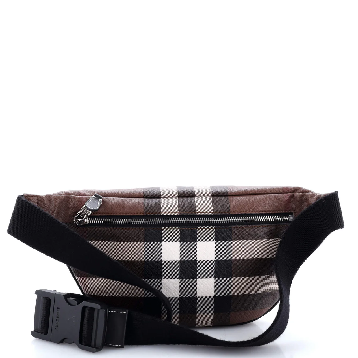 Cason Bum Bag Check E-Canvas Medium - Deep Luxury