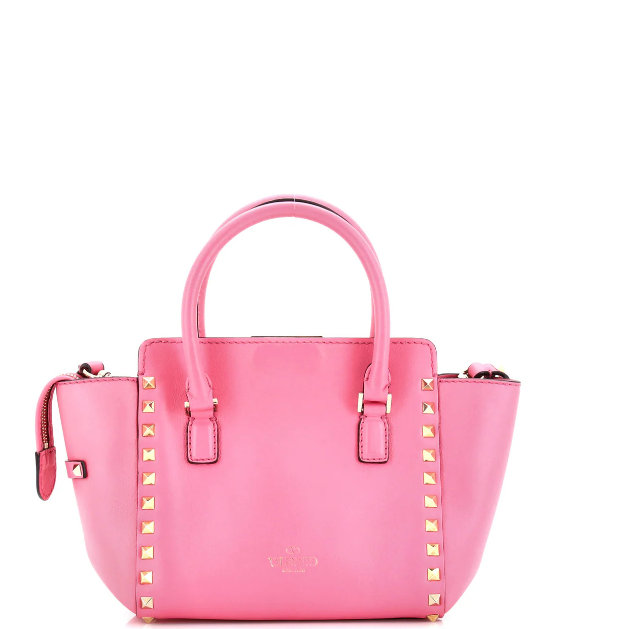Rockstud Tote Rigid Leather Mini - Deep Luxury
