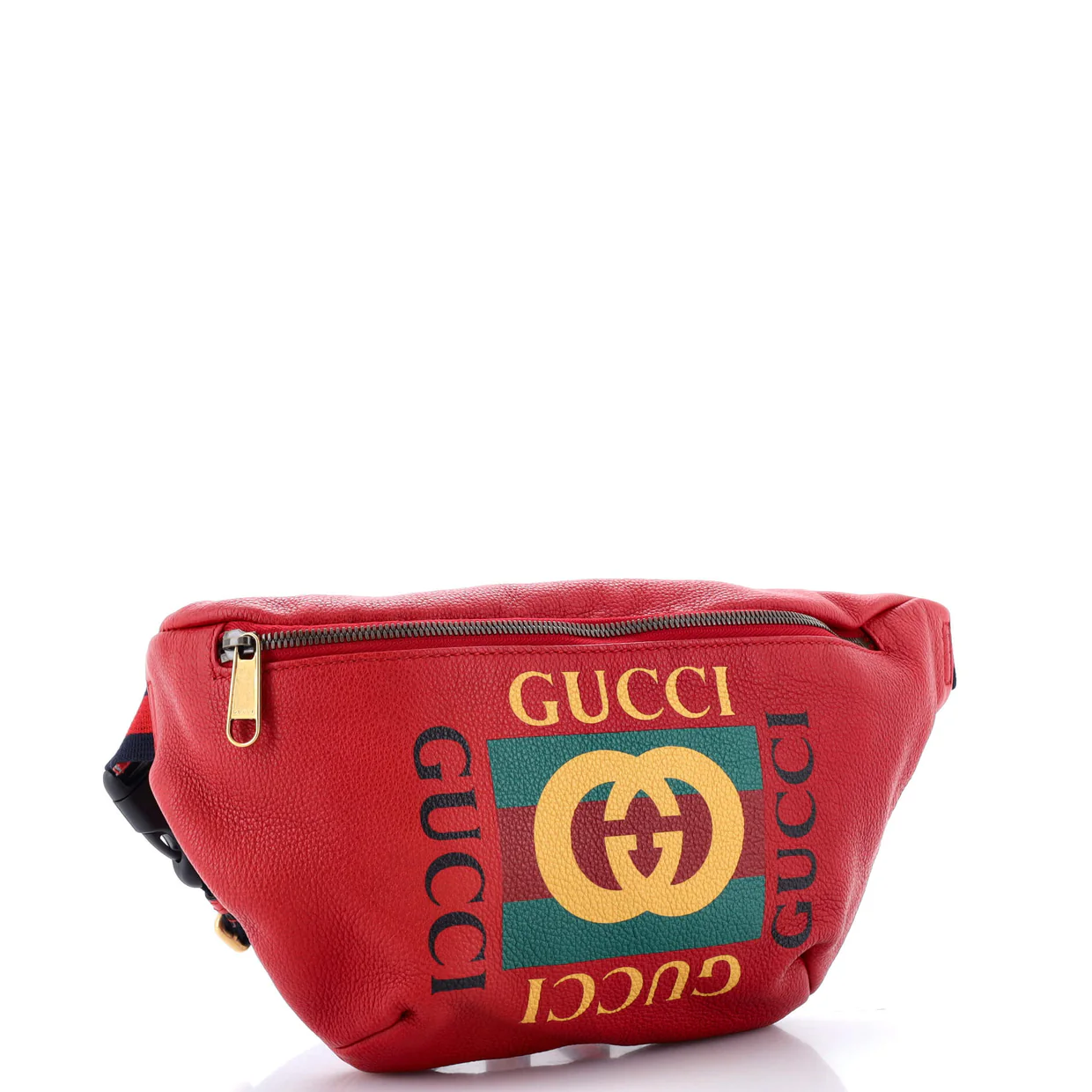 Logo Belt Bag Printed Leather Medium - Deep Luxury