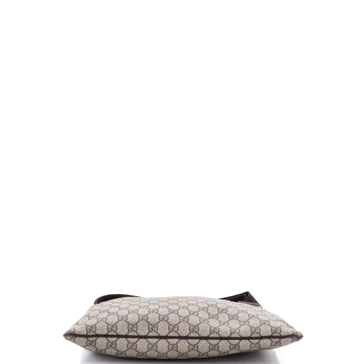 Zip Top Messenger Bag GG Coated Canvas Large - Deep Luxury