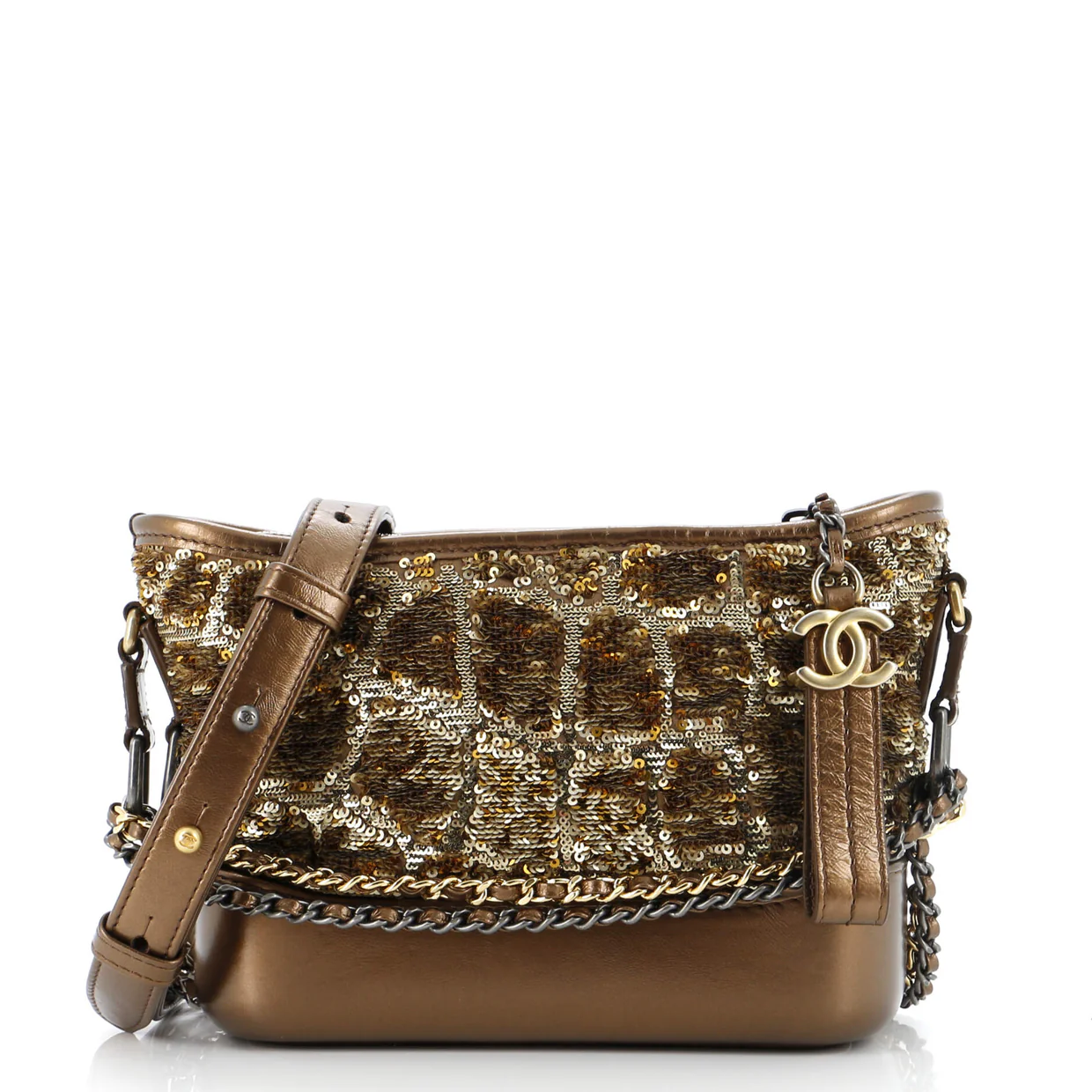 Gabrielle Hobo Sequins Small - Deep Luxury