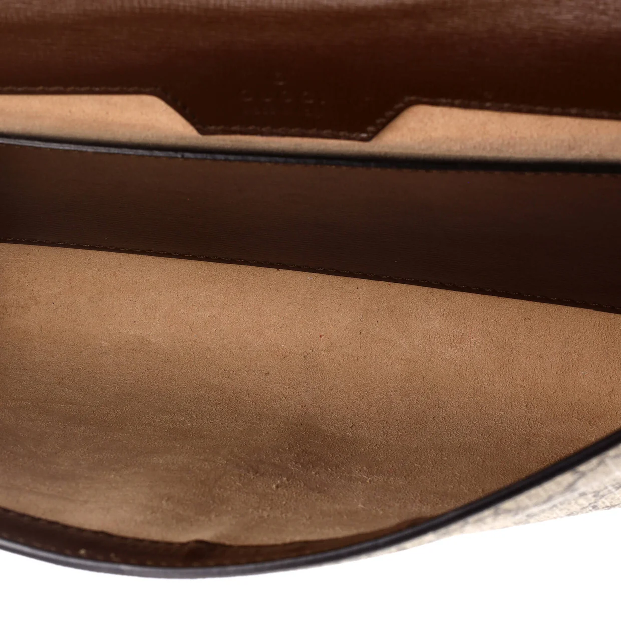 Horsebit 1955 Curved Flap Shoulder Bag GG Coated Canvas Small - Deep Luxury