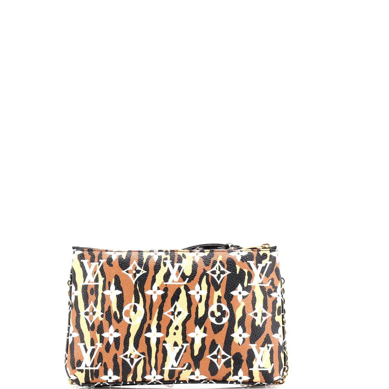 Double Zip Pochette Limited Edition Jungle Monogram Giant - Deep Luxury
