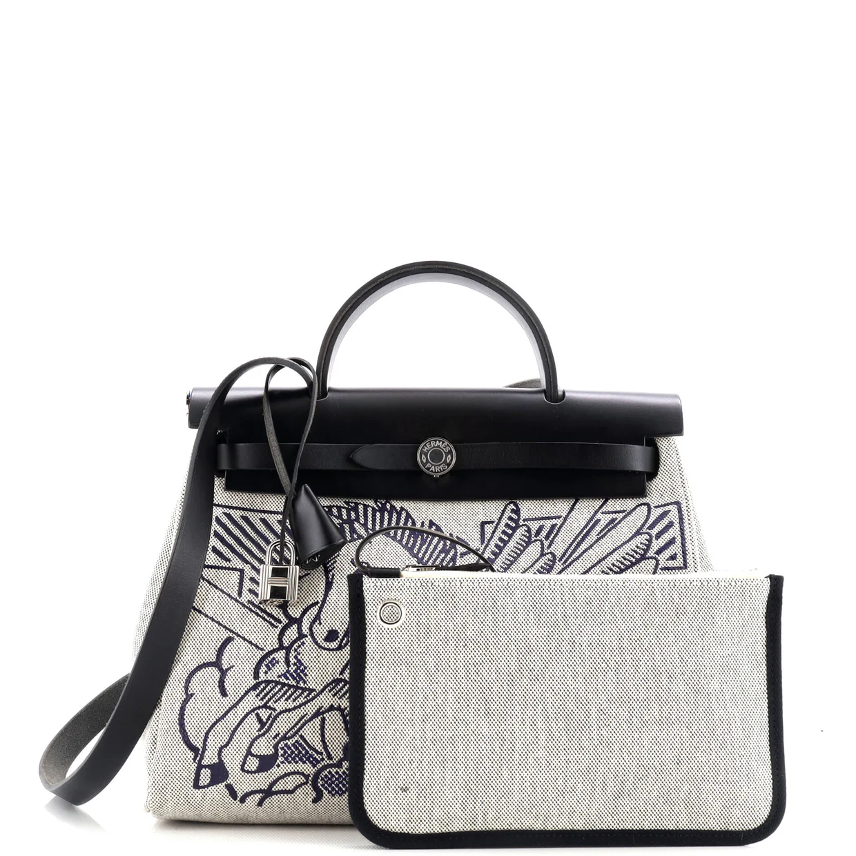 Herbag Zip Pegase Pop Toile and Leather 31 - Deep Luxury