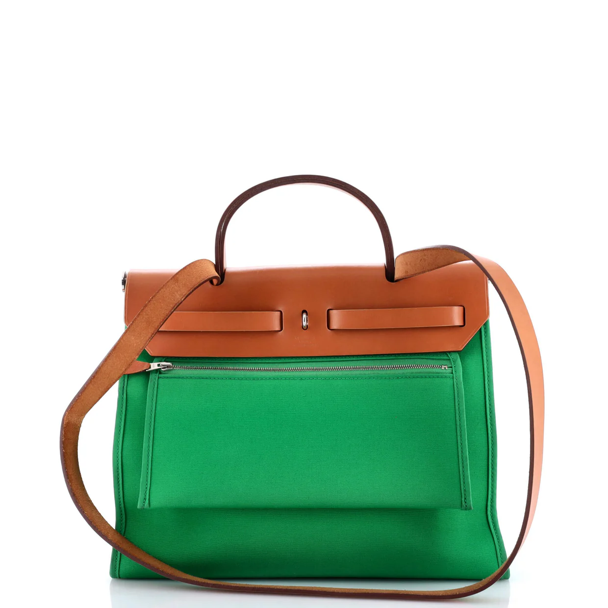 Herbag Zip Leather and Toile 31 - Deep Luxury