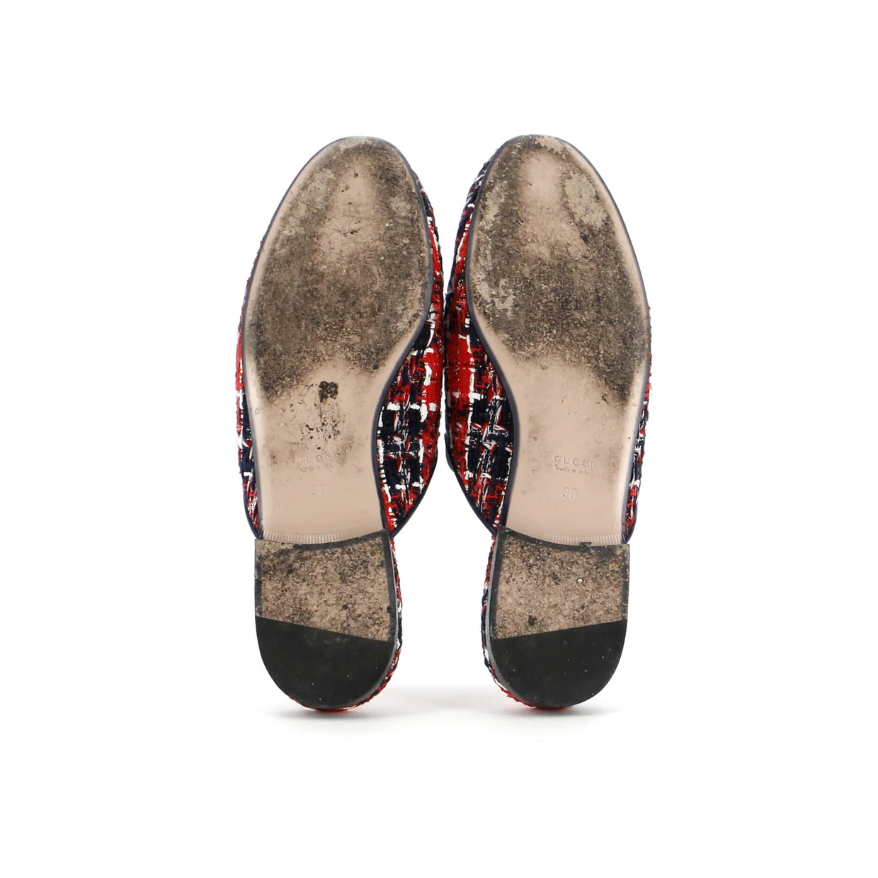 Women's Princetown Mules Tweed - Deep Luxury