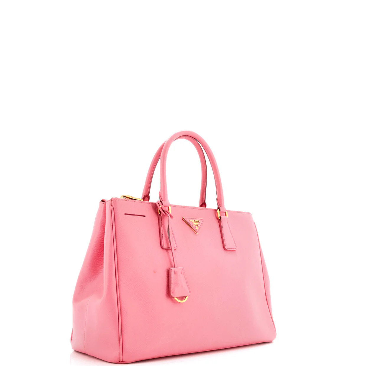 Double Zip Lux Tote Saffiano Leather Medium - Deep Luxury