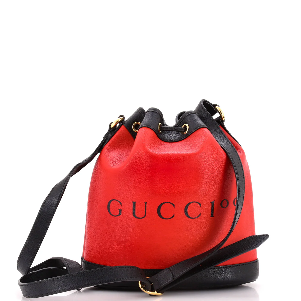 100 Bucket Bag Printed Leather - Deep Luxury