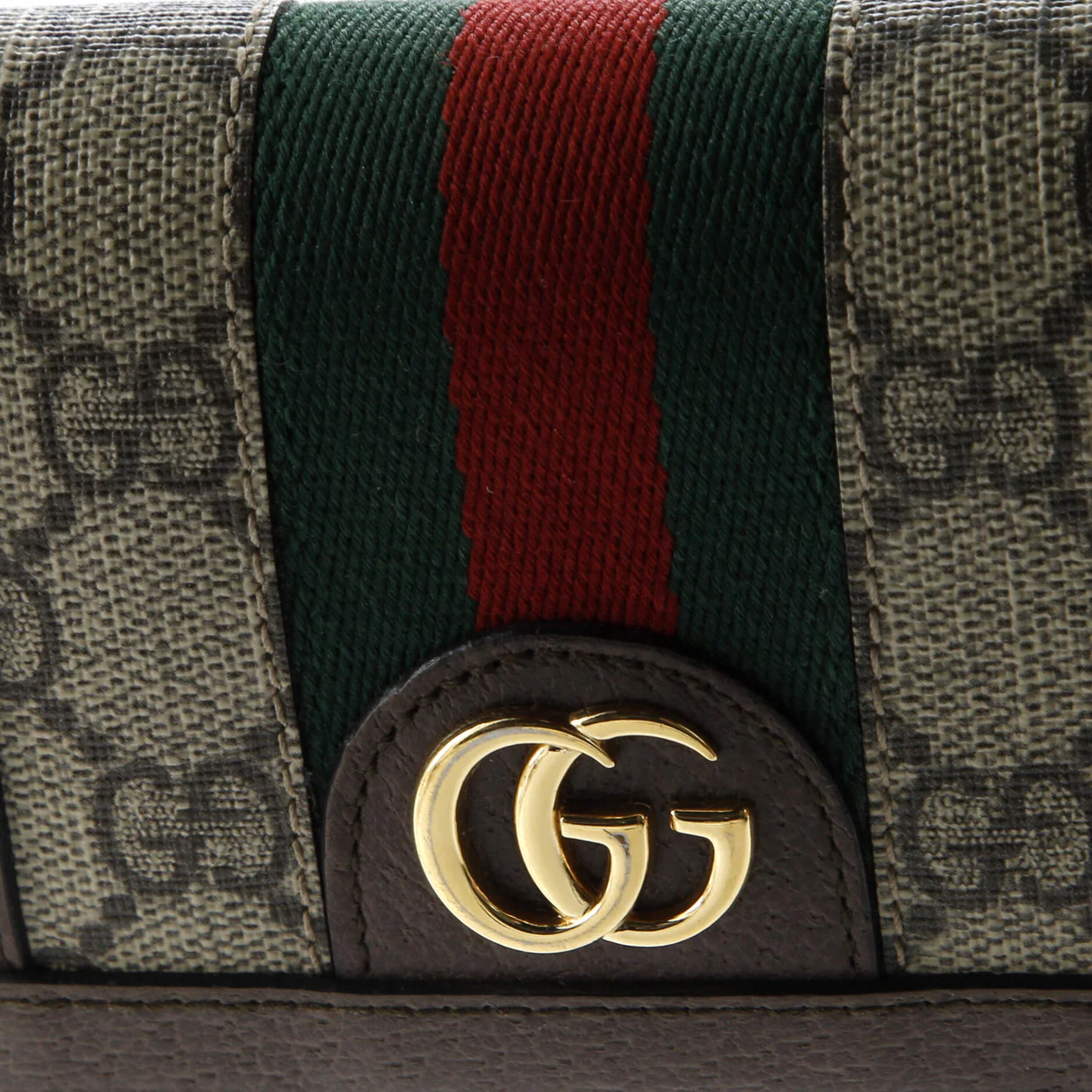 Ophidia Trifold Wallet GG Coated Canvas Compact - Deep Luxury