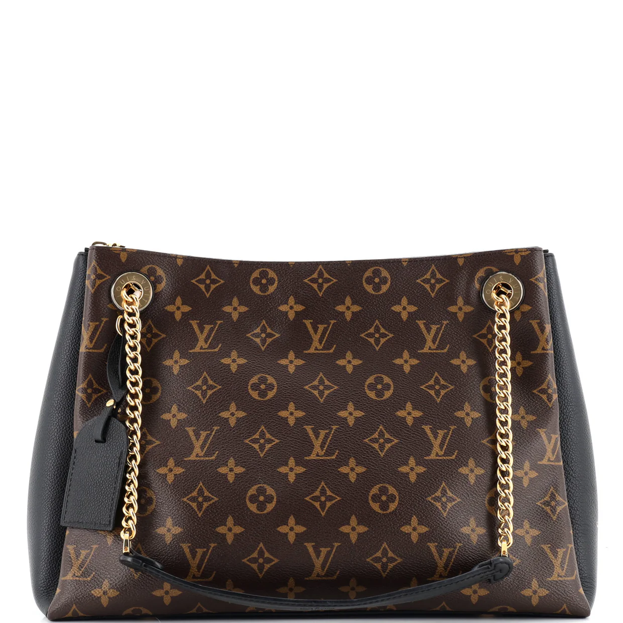 Surene Handbag Monogram Canvas with Leather MM - Deep Luxury