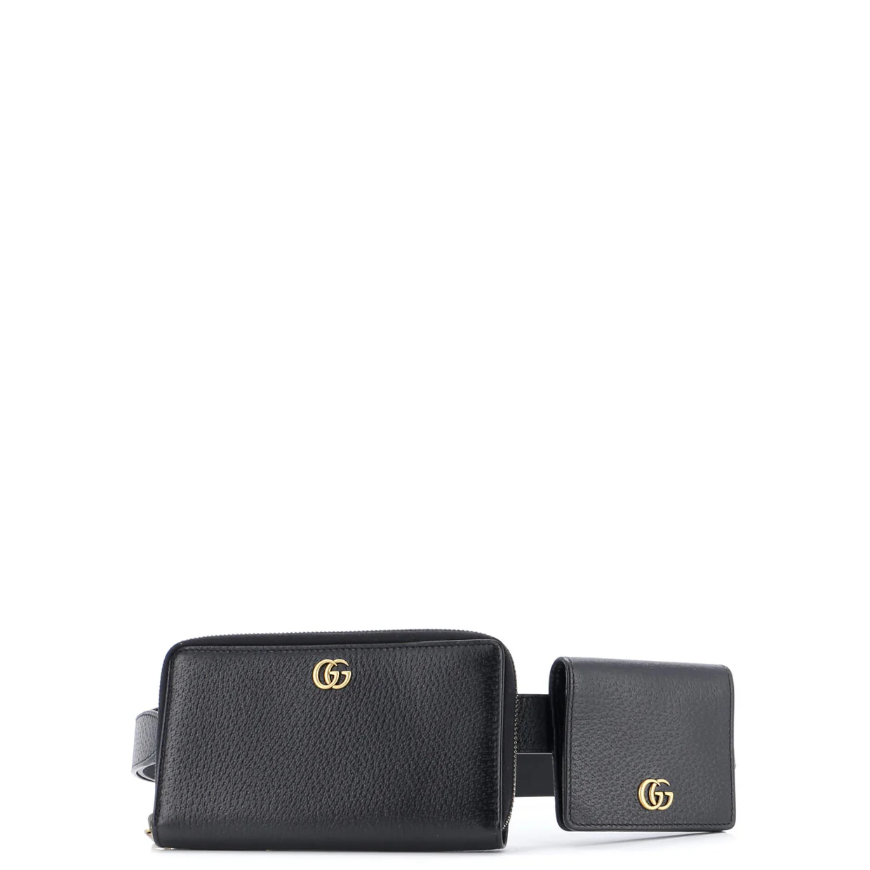 GG Marmont Double Belt Bag Leather - Deep Luxury